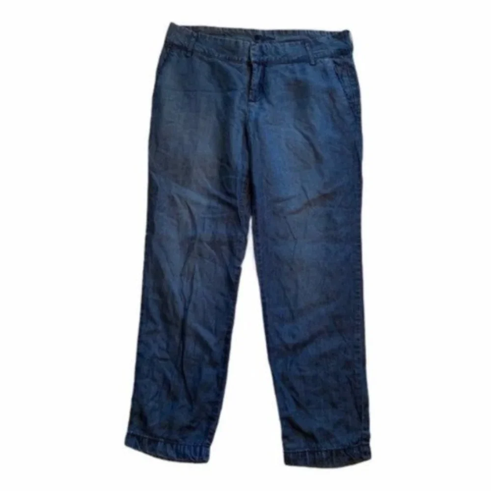 Kut From The Kloth Cropped Tapered Chambray Pant